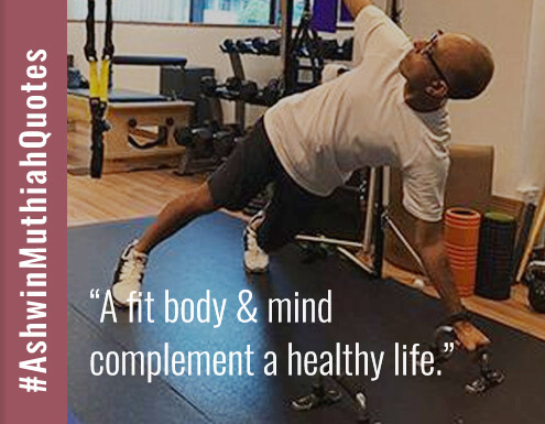 A fit body & mind complement a healthy life.